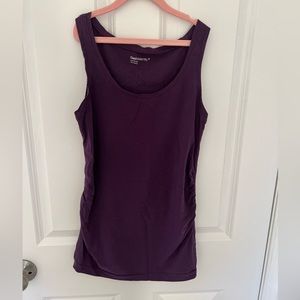 Dark purple Gap Maternity lightweight tank top.